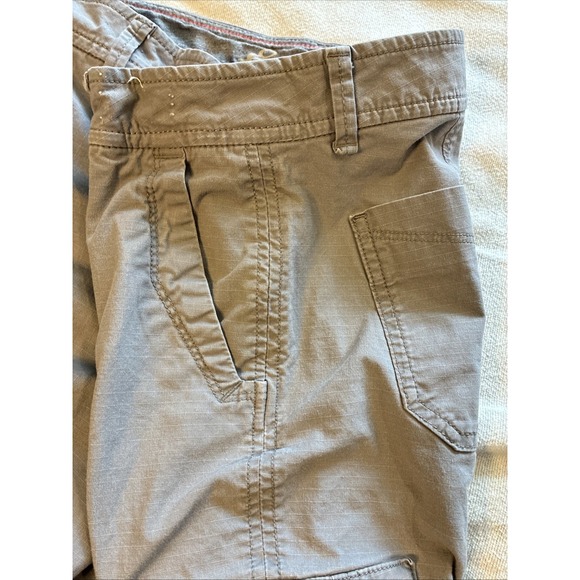 Eddie Bauer Women's Pants 12 Gray Capri Cargo Gorpcore Hiking Grunge Mid-rise - Picture 11 of 16